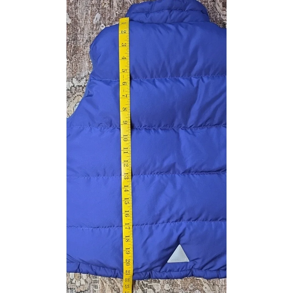 L.L. Bean Kids Reversible Goose Down Vest Blue Youth 14/16 Warm Winter Jacket